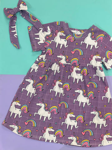 Purple Unicorns Dresses (All Styles