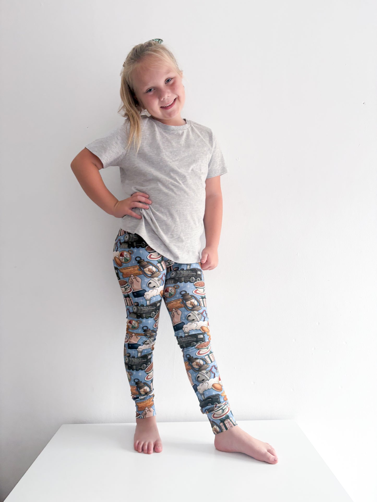 Christmas Express Leggings, Harems and Flares