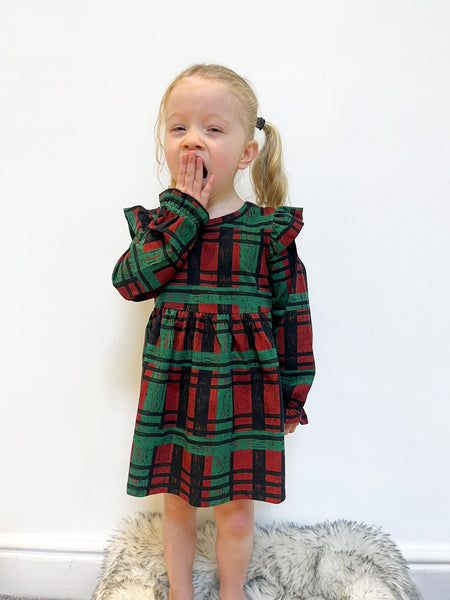 Pre Made Grunge Check Ruffle Dresses