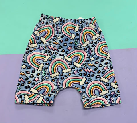 Pre Made Pastel Rainbow Harem Shorts