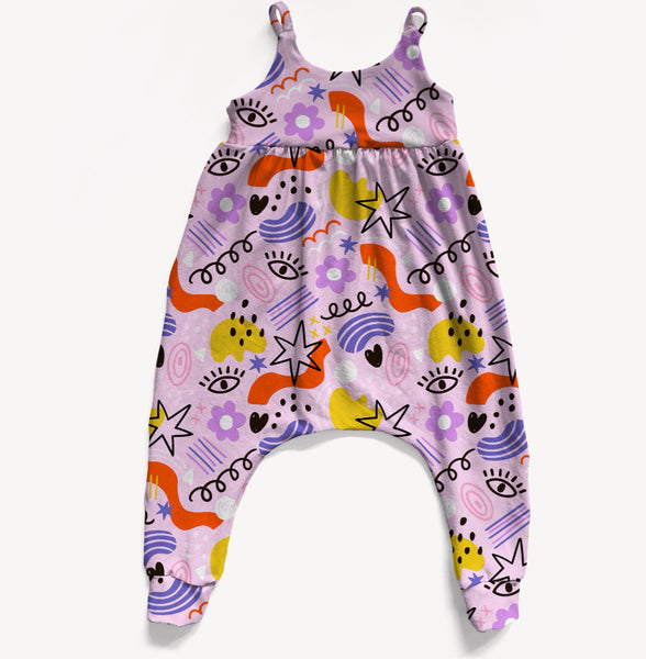 Retro Doodles Napa Romper