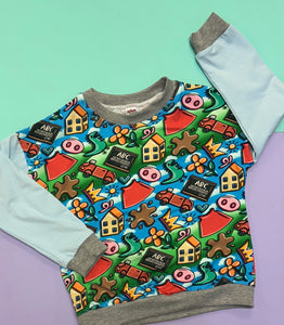 Pre Made Muddy Puddles Skater Sweater