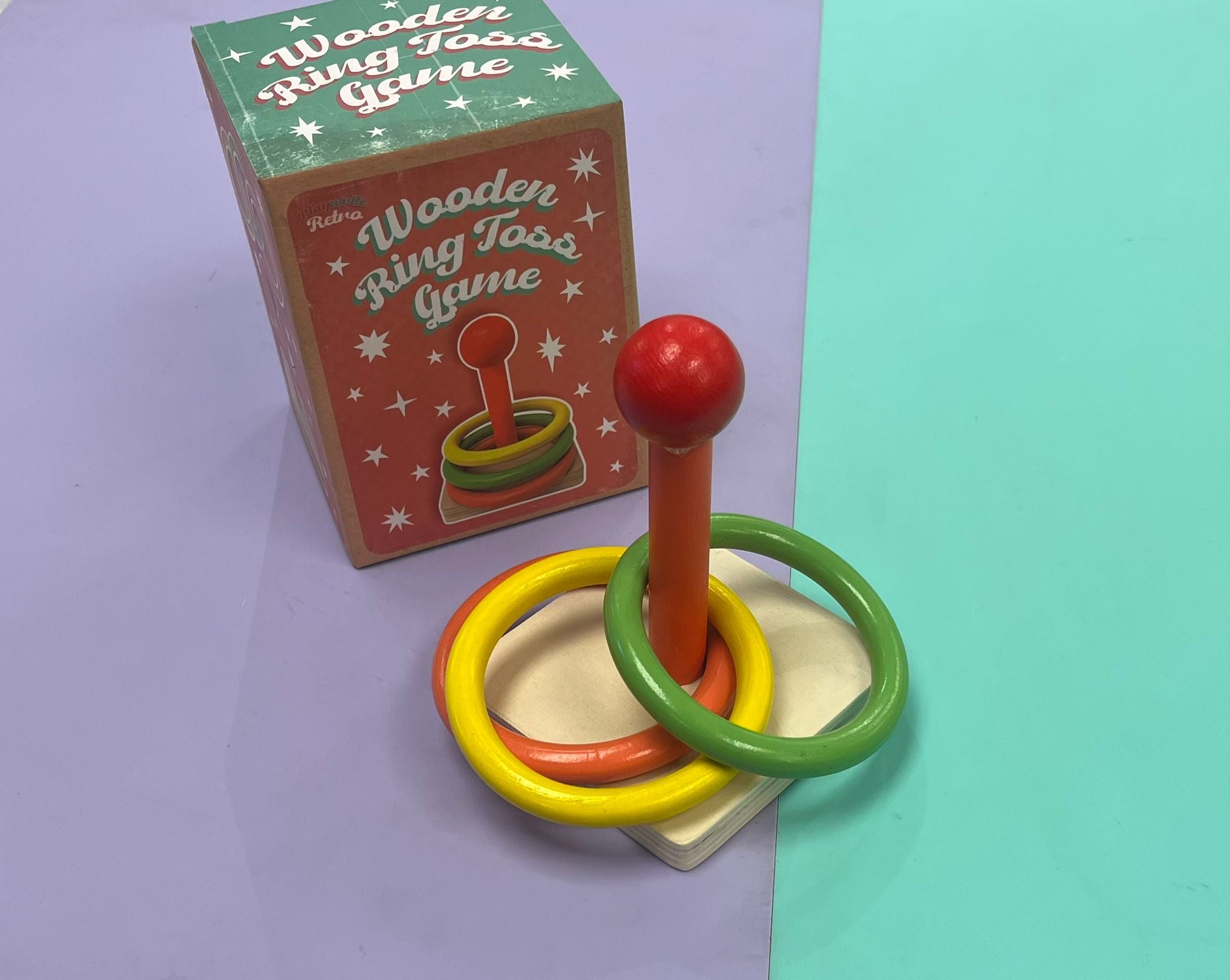 Wooden Ring Toss Game