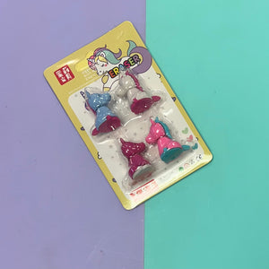 Unicorn Erasers 4 Pack