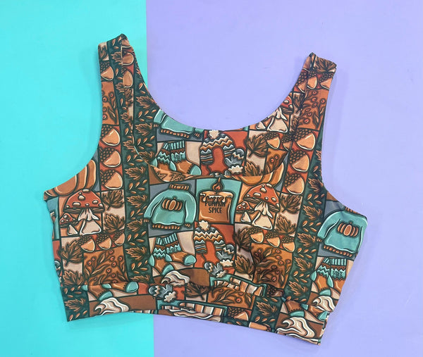 Spiced Pumpkin Adult Crop Top