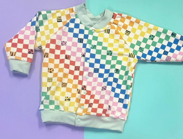 Bright Rainbow Checkerboard Jackets