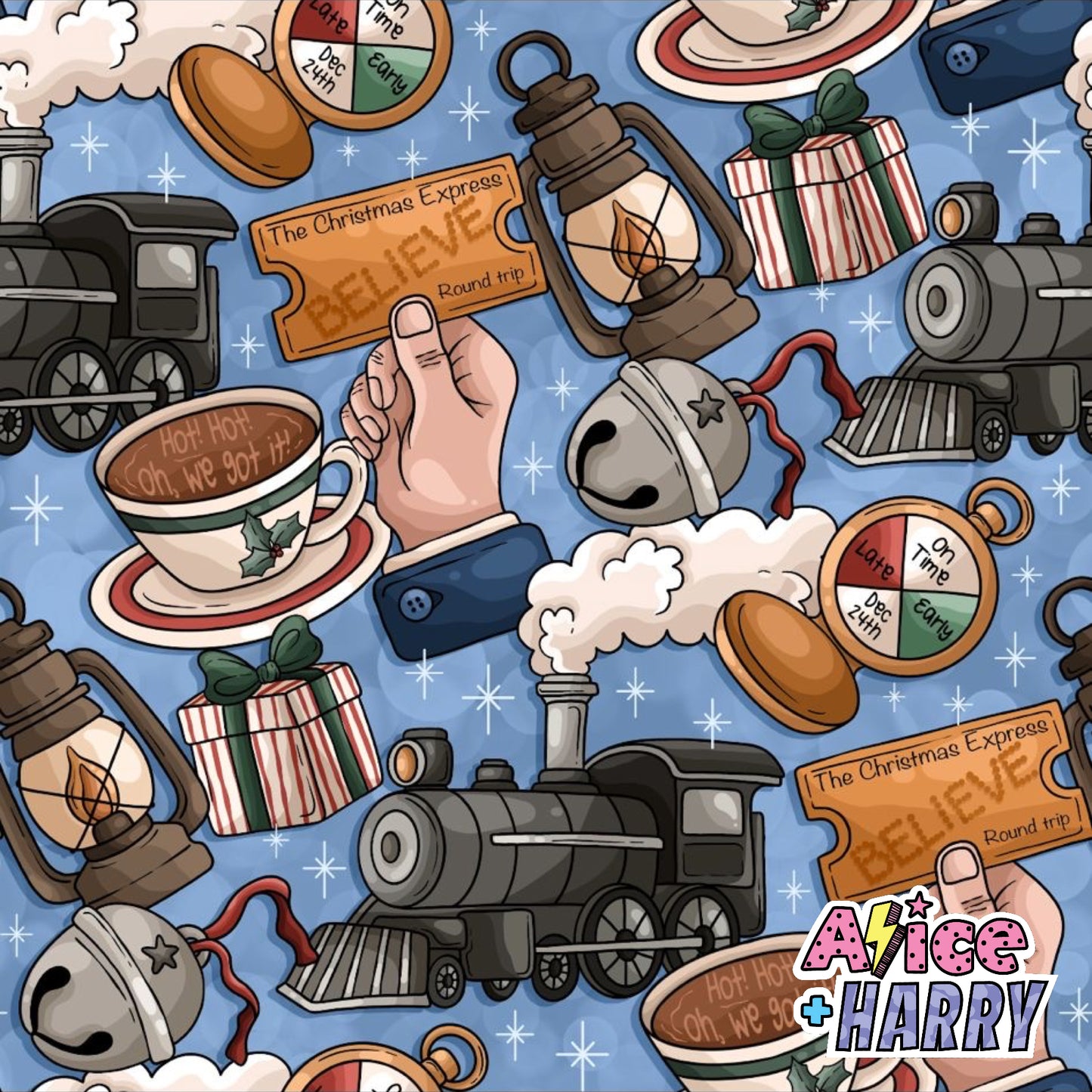 Christmas Express T-Shirts, Peplums and Vests (All Styles)