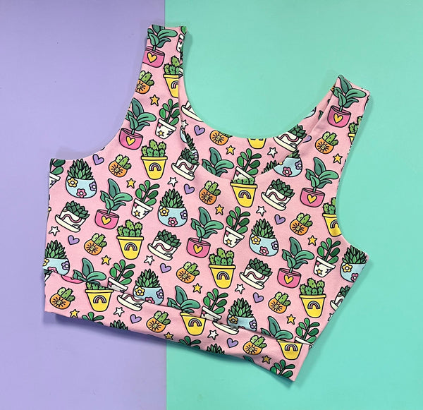 Pretty Pots Adult Crop Top