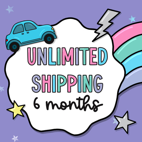 6 months Unlimited Standard UK Shipping!