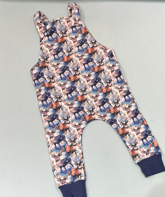 Pre Made Winter Reindeer Dungarees