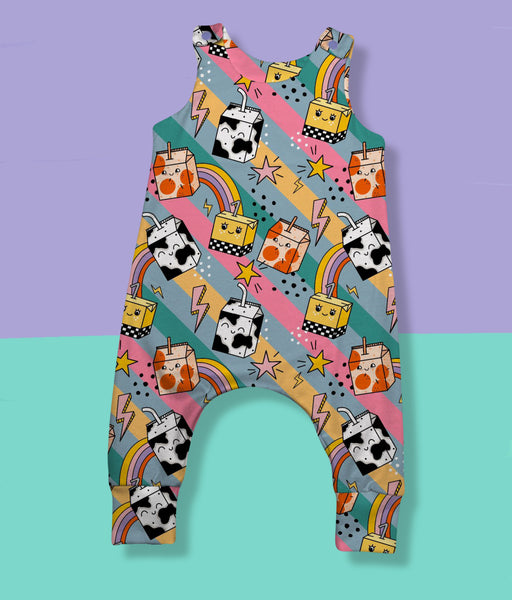 Jazzy Juice Box Overall Romper