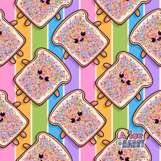 Sprinkle Toast Sleeved Romper