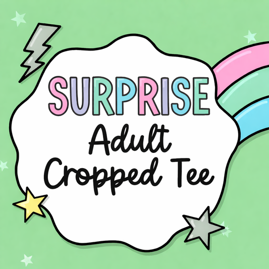 Surprise Adult Cropped Tee Shirt