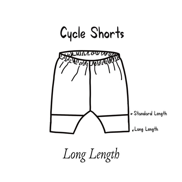 Childrens Long Length Cycle Shorts (Bigger Sizes, up to 12/14y)