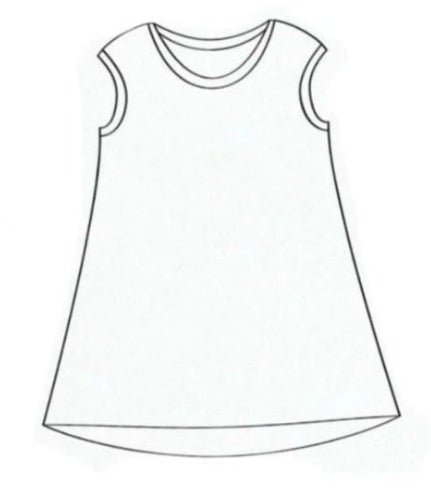 Children's Simple Dresses (Bigger Sizes 2-3y - 9-10y)