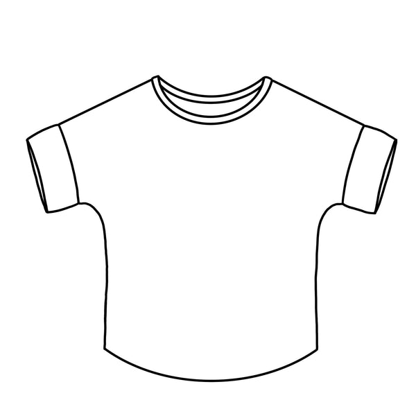 Childrens Short Sleeve Slouch Tees (Bigger Sizes, up to 12-14y)