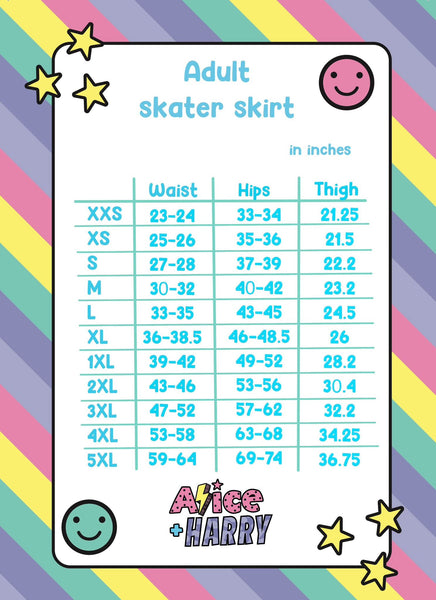 Positive Vibes Adult Skater Skirt