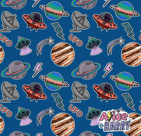 Space Stickers Summer Rompers