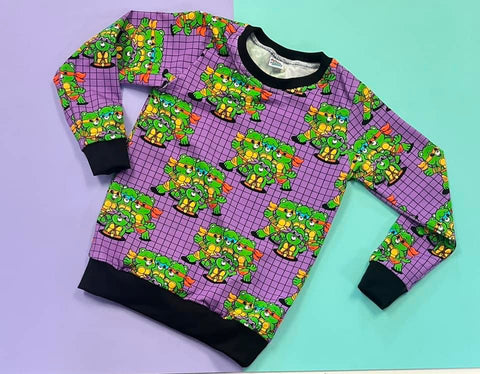 Pre Made Purple Ninja Bears Lightweight Sweatshirt