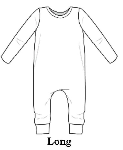 Children's Long Sleeve Pullover Romper (0-3 months - 5-6 years)