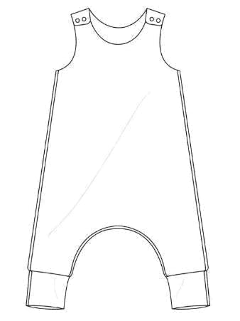 Party Dino’s Overall Romper